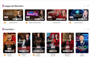 Mesas de juegos de casino en Luckia