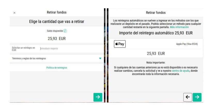 retirada en Pokerstars casino