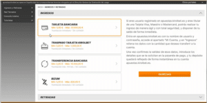 Métodos de depósito en Kirolbet