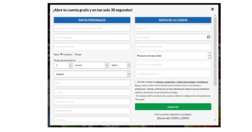 casino barcelona registro en 30 segundos