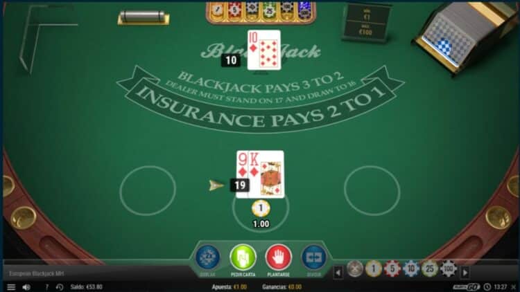 Blackjack en Platincasino