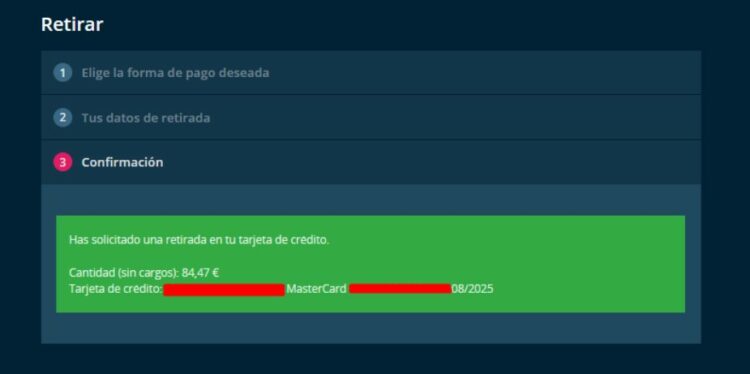 Retiros con Mastercard en Platincasino