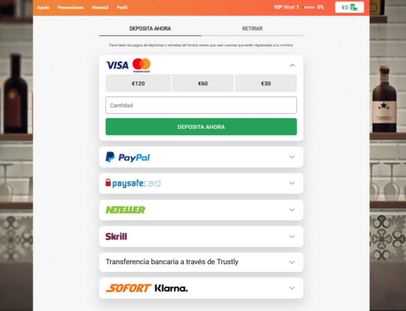 metodos de pago modernos en los casinos nuevos