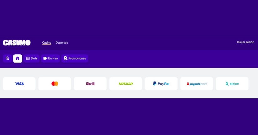 casumo casino con visa