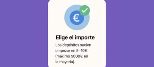 paso 4 - depositar con visa en casinos