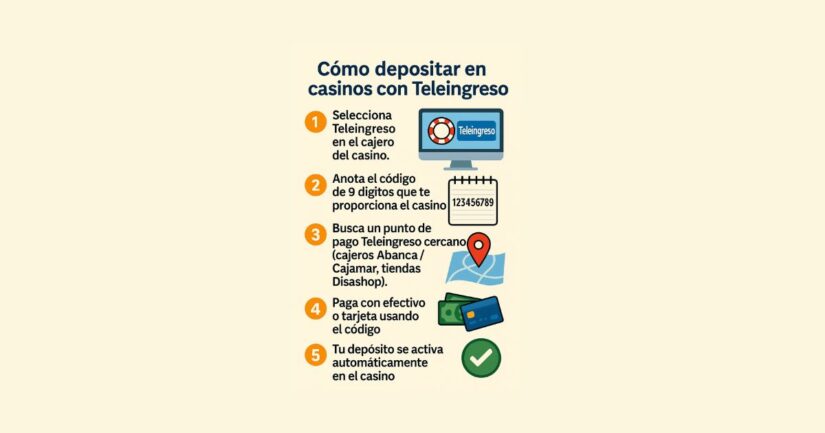 cómo depositar paso a paso en casinos con teleingreso
