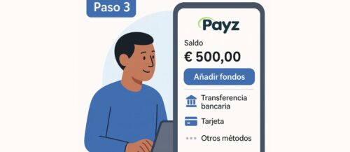 recarga con fondos tu cuenta de Payz