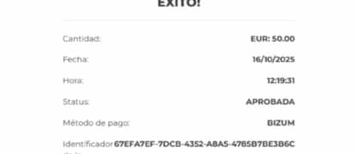 El depósito en el casino con Bizum se verá inmediatamente reflejado en tu cuenta. Puedes comenzar a jugar.